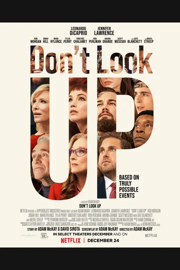 Affiche de Don't Look Up : Déni cosmique