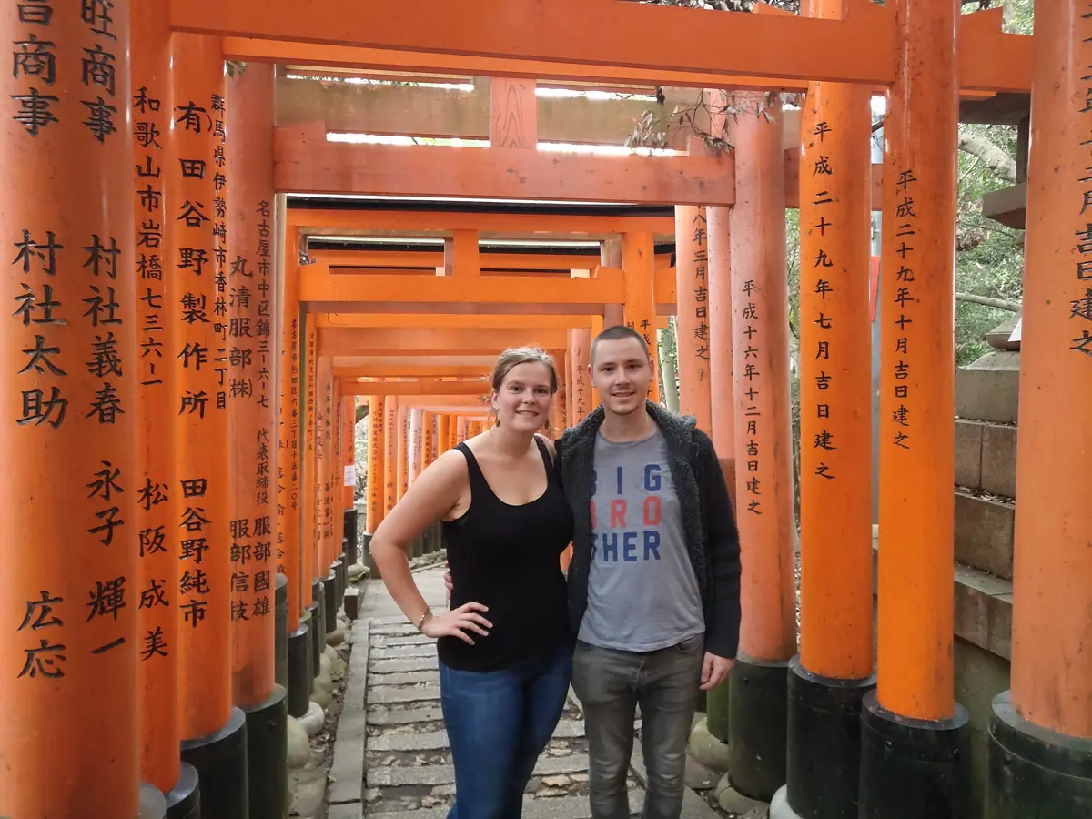 Red torii gates, Japan